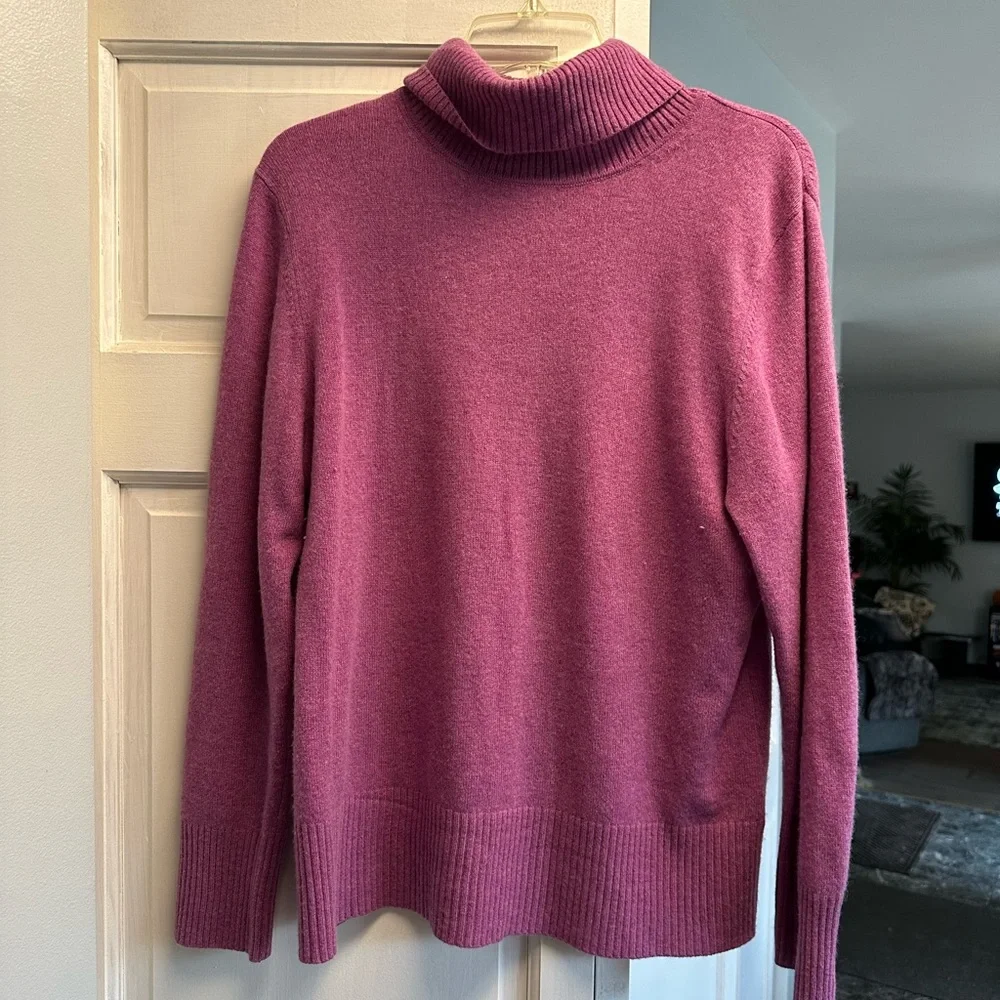 Plum Turtleneck Sweater - Picture 1 of 5